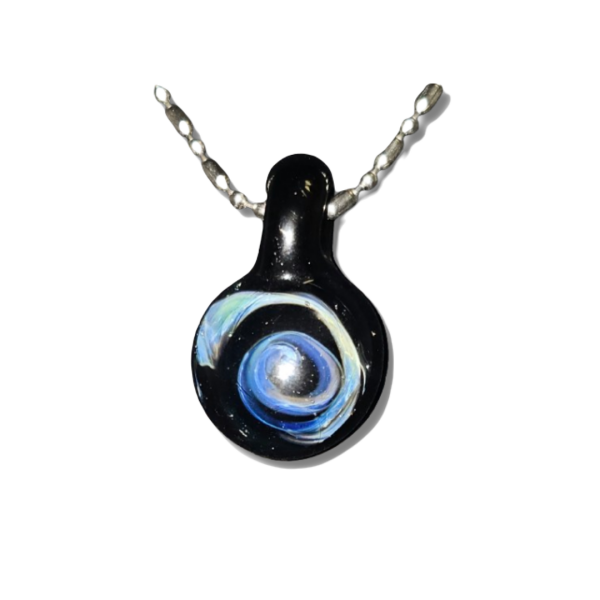 Galactic Wonder Glass Pendant With Silver Fume (1)